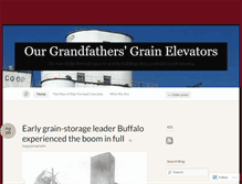 Tablet Screenshot of ourgrandfathersgrainelevators.com